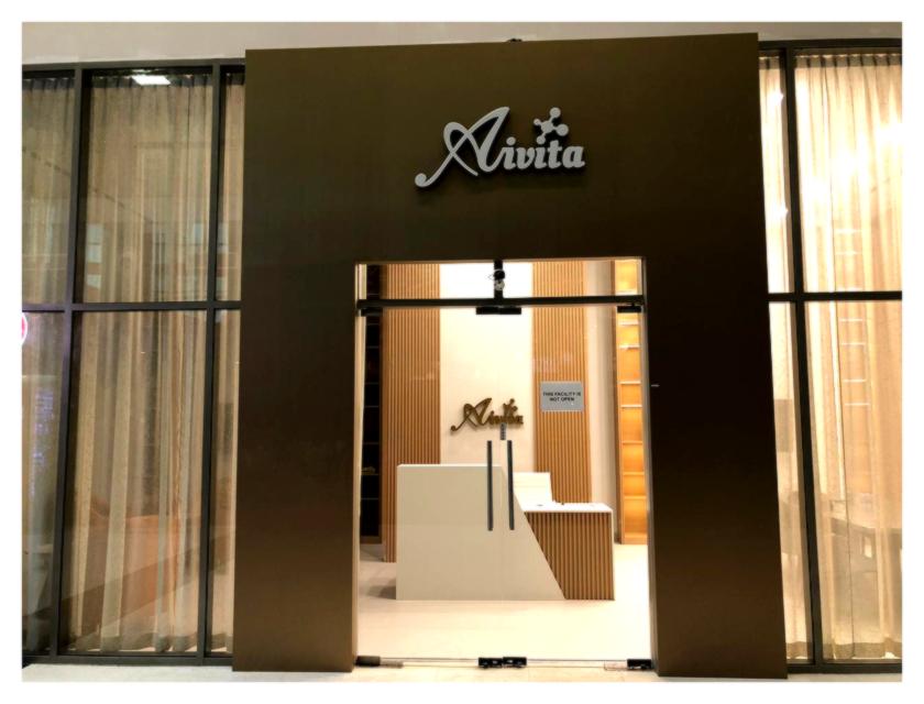 Clinic entrance and facade delivered by Spectronix in the UAE