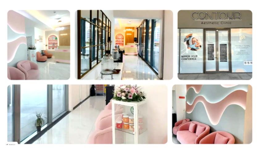 Contour Aesthetic clinic interior developed by Spectronix