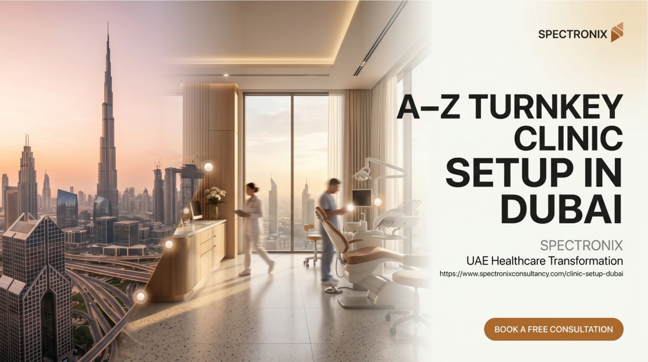 A–Z Turnkey Clinic Setup in Dubai – Spectronix UAE healthcare transformation cover