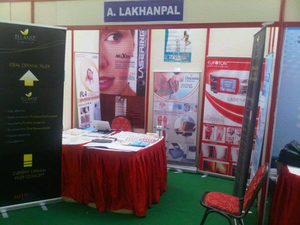 Early dermatology exhibition booth in India