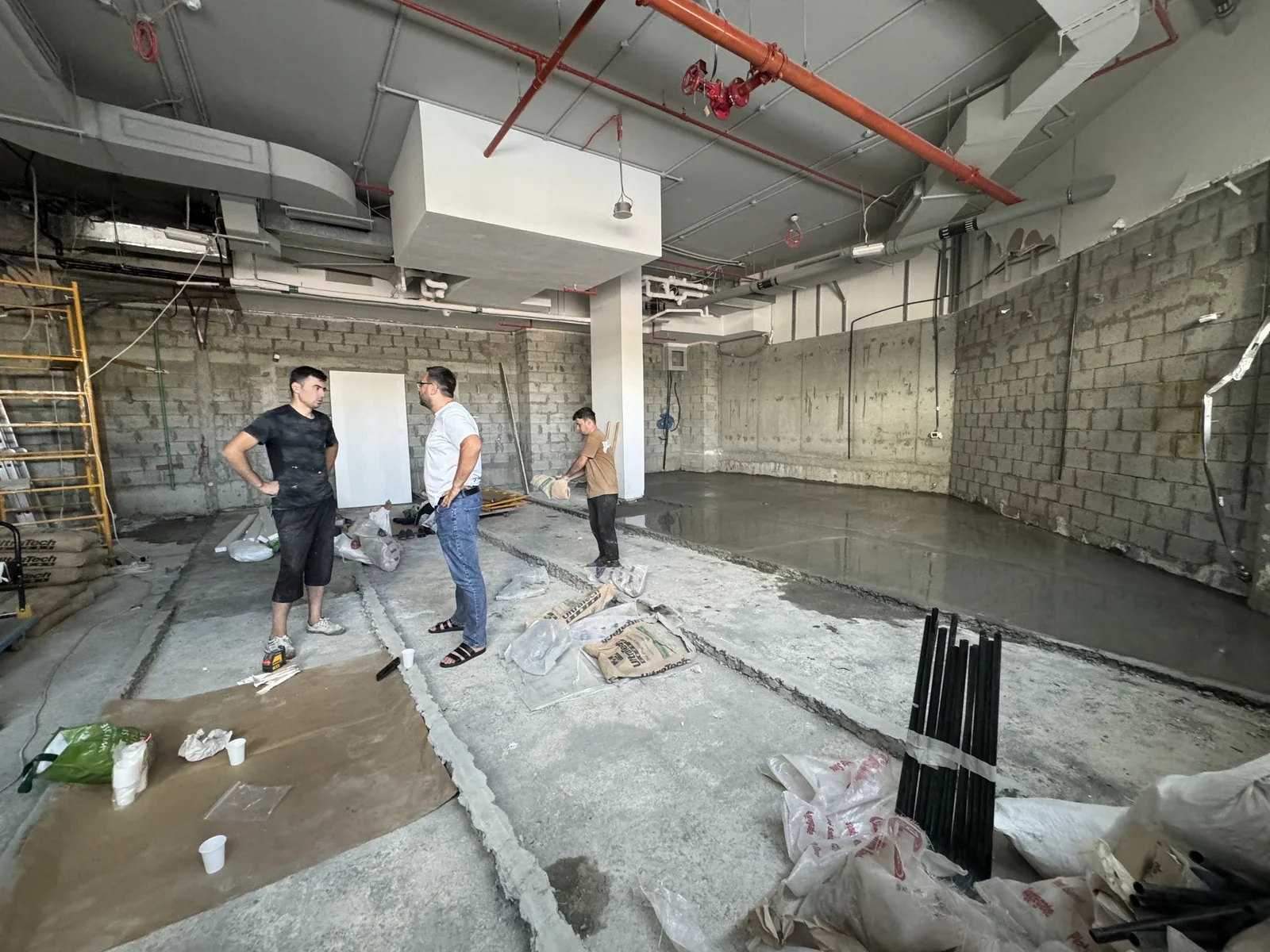 Dubai clinic project during construction