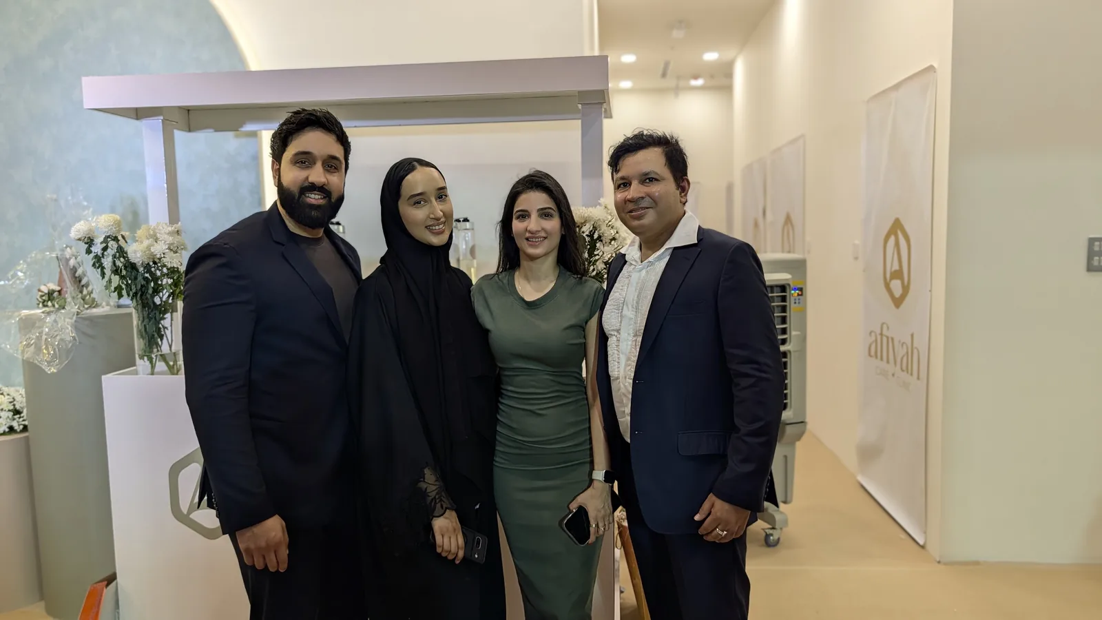 Dubai clinic launch with founders and spouses