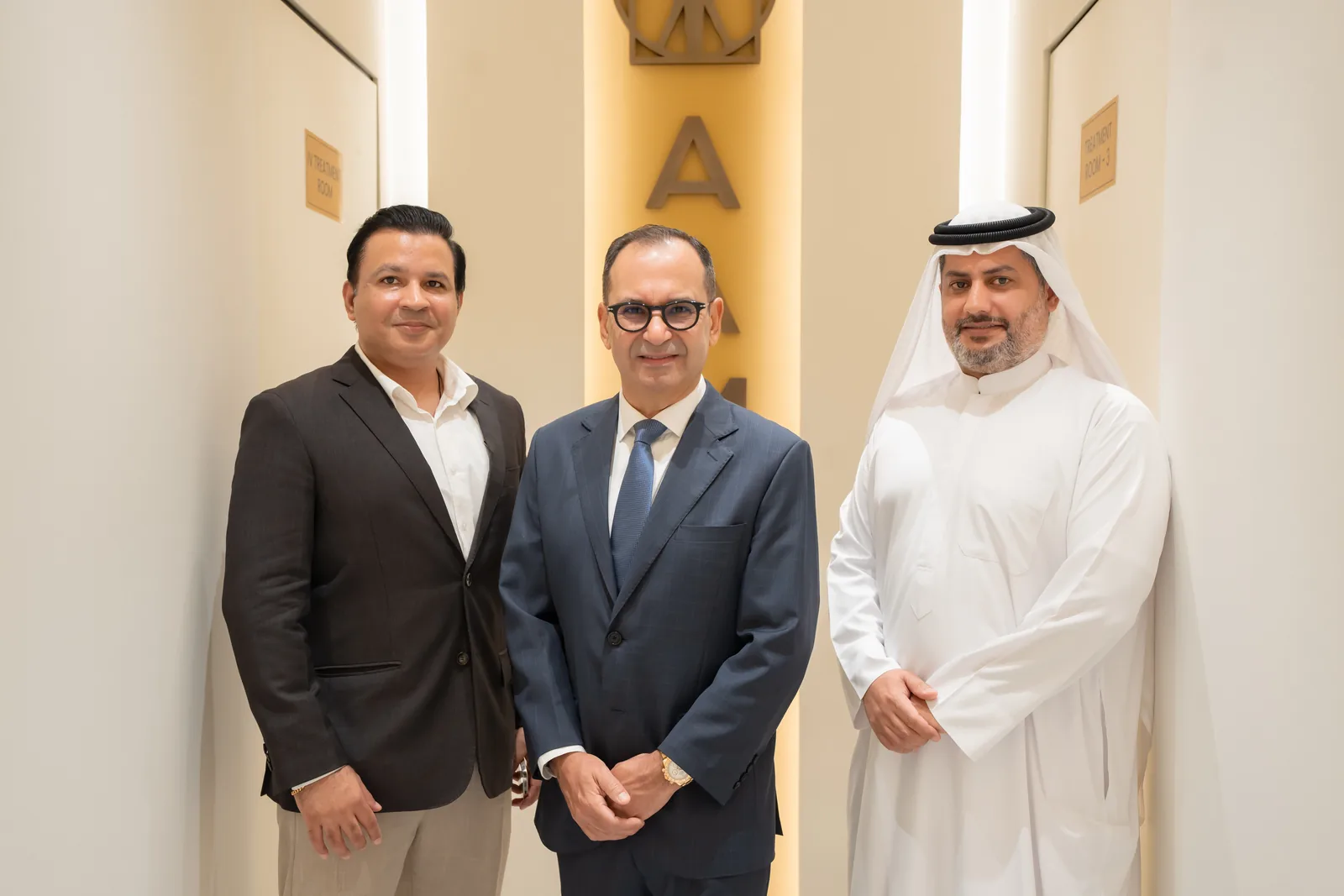 Project collaborators at a completed Dubai clinic